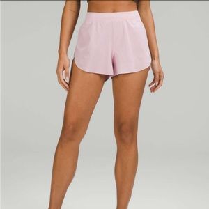 Pink Peony Find Your Pace Lululemon Shorts 3”